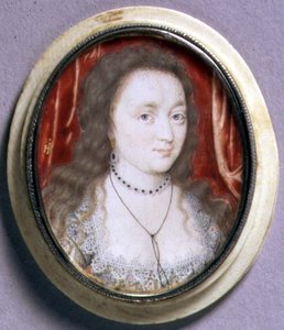 Portretminiatuur van Lady Cecilia Neville, ca. 1615-20 door John Hoskins