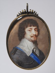 Portret van Frederik V, Keurvorst van de Palts, Koning van Bohemen, 1630s door John Hoskins