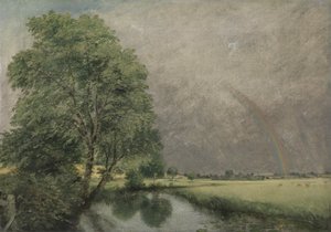 De regenboog, nabij Salisbury door John IV Dunthorne
