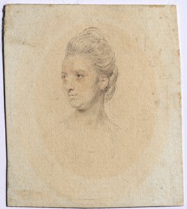 Portret van een Vrouw door John I Smart