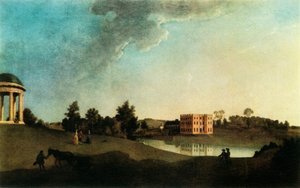 Halswell House en tuinen, Somerset door John Inigo Richards