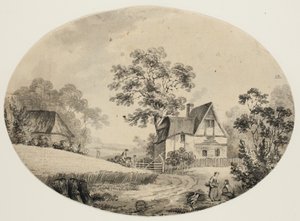 Ruiter bezoekt boerderij