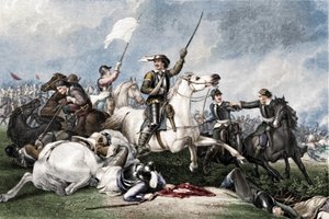 Cromwell bij de Slag om Marston Moor, 1886