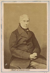 [George Hamilton Gordon, 4e graaf van Aberdeen]. door John Jabez Edwin Mayall