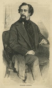 Charles Dickens, gegraveerd door Bobbett-Hooper, uit Harpers New Monthly Magazine, c.1864