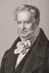 Friedrich Heinrich Alexander Humboldt (1769-1859), Baron von Humboldt, gegraveerd door D.J. Pound van een foto, uit The Drawing-Room of Eminent Personages, Volume 2, gepubliceerd in Londen, 1860 door John Jabez Edwin Paisley Mayall
