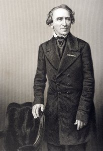 Giacomo Meyerbeer gegraveerd door D.J. Pound van een foto, uit 