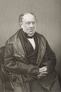 James Brownlow William Gascoigne-Cecil (1791-1868) 2e Markies van Salisbury, gegraveerd door D.J. Pound van een foto, uit The Drawing-Room of Eminent Personages, Volume 2, gepubliceerd in Londen, 1860 door John Jabez Edwin Paisley Mayall