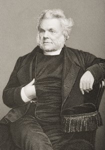 John Angell James (1785-1859) gegraveerd door D.J. Pound van een foto, uit 
