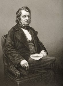 John Arthur Roebuck (1801-79) gegraveerd door D.J. Pound van een foto, uit 