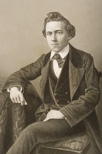 Paul Charles Morphy (1837-84) gegraveerd door D.J. Pound van een foto, uit 