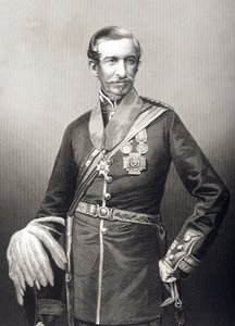 Sir Archdale Wilson (1803-74) gegraveerd door D.J. Pound van een foto, uit 