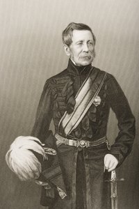 Sir John Fox Burgoyne (1782-1871) gegraveerd door D.J. Pound van een foto, uit 