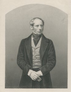 Sir John Somerset Pakington gegraveerd door D.J. Pound van een foto, uit 