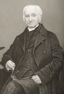 Thomas Vowler Short gegraveerd door D.J. Pound van een foto, uit 