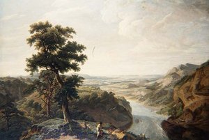 De rivier de Severn, richting de zee