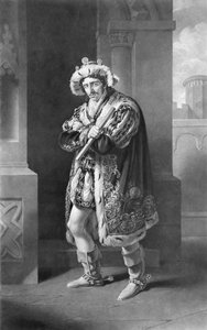 Edmund Kean in Richard de Derde, Act IV, Scene IV, door William Shakespeare door John James Halls
