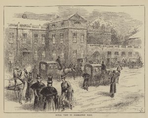 Koninklijk Bezoek aan Normanton Hall door John Jellicoe