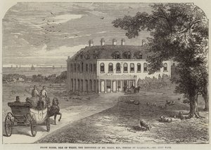 Brook House, Isle of Wight, de residentie van de heer Seely, MP, bezocht door Garibaldi door John Jessop Hardwick