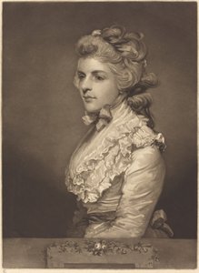 Miss Kemble in een Witte Jurk door John Jones after Sir Joshua Reynolds