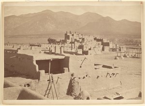 Noord-Taos Pueblo, New Mexico door John K. Hillers