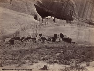 Ruïnes van klifwoningen, Canyon de Chelly, 1879-1881 (foto)
