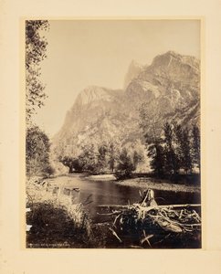 Sentinel Rock, Kings River, Californië door John K. Hillers