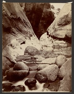 Tantalus Creek, zijrivier van de Fremont River door John K. Hillers