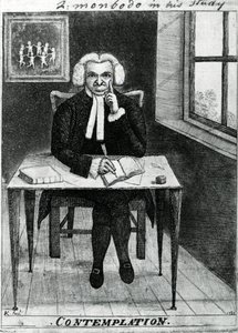 Contemplatie - Lord Monboddo in zijn studeerkamer, 1784