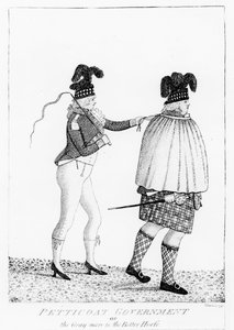 Petticoat Regering, of de Grijze merrie is het Betere Paard, 1795 door John Kay