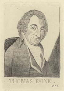 Portret van Thomas Paine door John Kay
