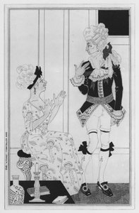 Illustratie voor Love for Love door William Congreve door John Kettelwell