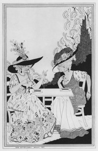 Illustratie voor The Way of the World door William Congreve door John Kettelwell