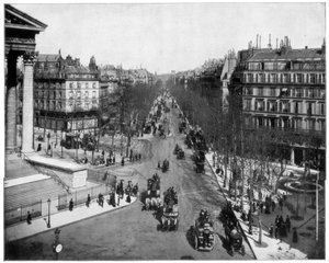 Boulevard de la Madeleine, Parijs, eind 19e eeuw door John L. Stoddard