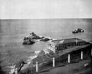 Cliff House en Seal Rocks, Golden Gate, Californië, VS, 1893 door John L. Stoddard
