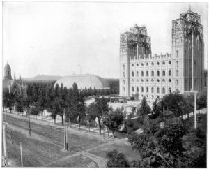 Nieuwe Mormoonse Tempel, Salt Lake City, Utah, eind 19e eeuw