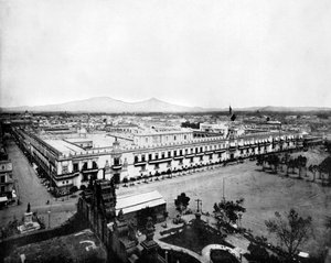 Panorama van de Stad Mexico, 1893 door John L. Stoddard