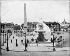 Place de la Concorde, Parijs, eind 19e eeuw