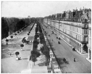 Rue de Rivoli, Parijs, eind 19e eeuw