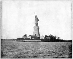 Vrijheidsbeeld, New York Haven, eind 19e eeuw