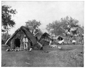 Strohutten, Salamanca, Mexico, eind 19e eeuw door John L. Stoddard