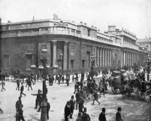 De Bank of England, Londen, eind 19e eeuw door John L. Stoddard