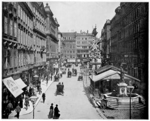 De Graben, Wenen, eind 19e eeuw door John L. Stoddard