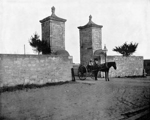 De Oude Stadspoort, St. Augustine, Florida, VS, 1893 door John L. Stoddard