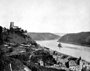 De Rijn, Gutenfels, en de Pfalz, Duitsland, 1893 door John L. Stoddard