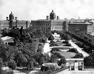 Volksgarten en Theseum, Wenen, Oostenrijk, 1893