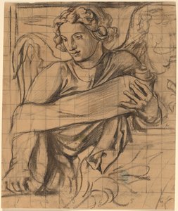Engel - Trinity Church Muur door John La Farge