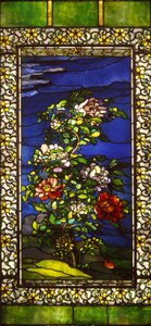 Pioenrozen in de wind met kakemono borders