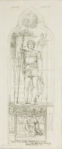 Studie voor een glas-in-loodraam door John La Farge