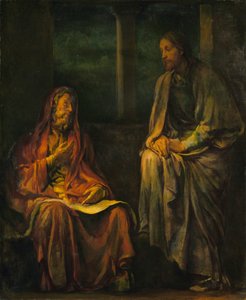 Bezoek van Nicodemus aan Christus, 1880 door John La Farge